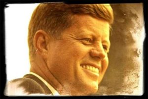 jfk golden portrait